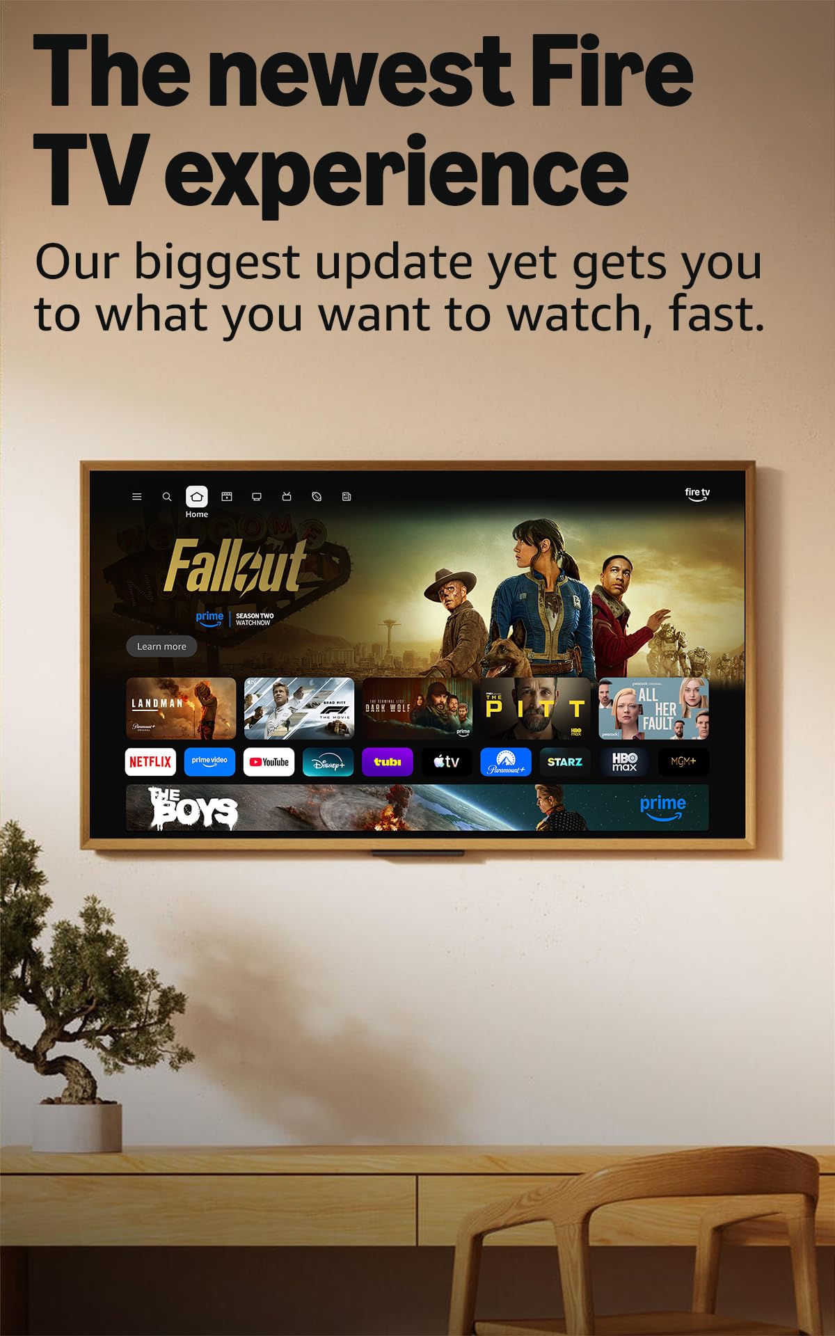 Amazon Ember 65" QLED Series with Fire TV (newest model), 4K Ultra HD smart TV, HDR10+, Dolby Vision, Dolby Audio, quad-core processor, find shows faster with Alexa+
