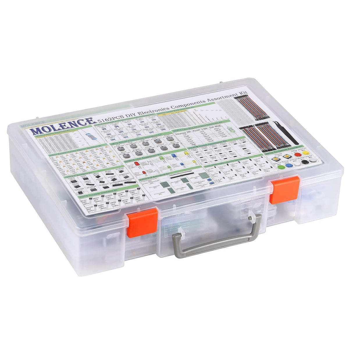 5162pcs DIY Electronics Components Kit Assortment