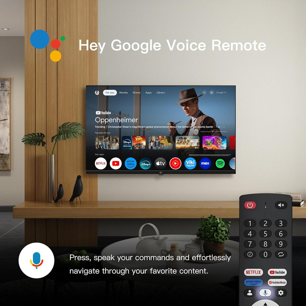 FPD 40-inch Smart TV, 1080p Full HD Google TV, HDR10, Dolby Audio (CG40-P3)