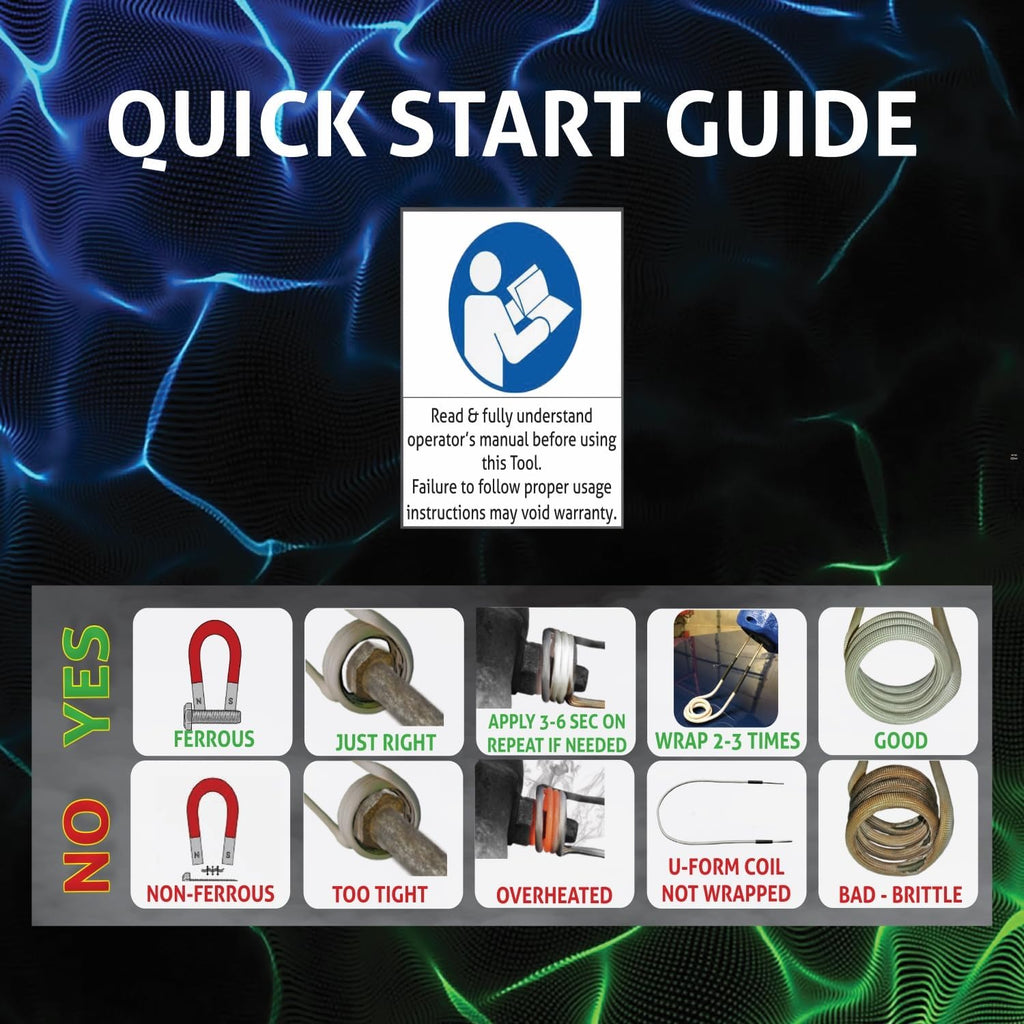 Induction Innovations - Long Coil Kit (MD99-675) - Accessory for Mini-DuctorÂ® Series & InductorÂ® Series U-555 - One 3/4â³ coil, Two 7/8â³ coils, Two 1â³ coils, One 1 1/4â³, one 1 1/2â³ & one 1 3/4" coils