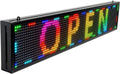 Programmable LED Sign Outdoor Full Color â 39"x8" Scrolling Message Board, Custom Digital Advertising Display, WiFi Control, High Brightness Neon Business Sign for Store, Bar, Restaurant