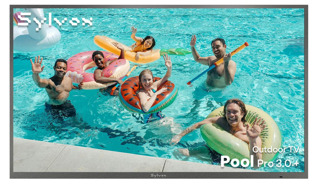 SYLVOX 75" QLED Outdoor TV, Smart Google TV, Anti-Glare 4K UHD, Dolby Atmos