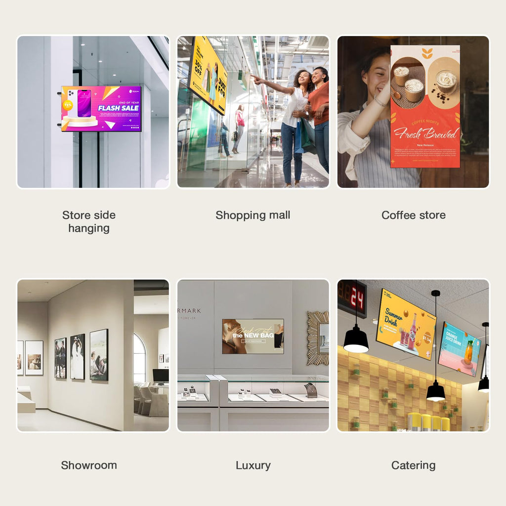 50" Digital Signage Display 1000-Nit 4K UHD Commercial Screen