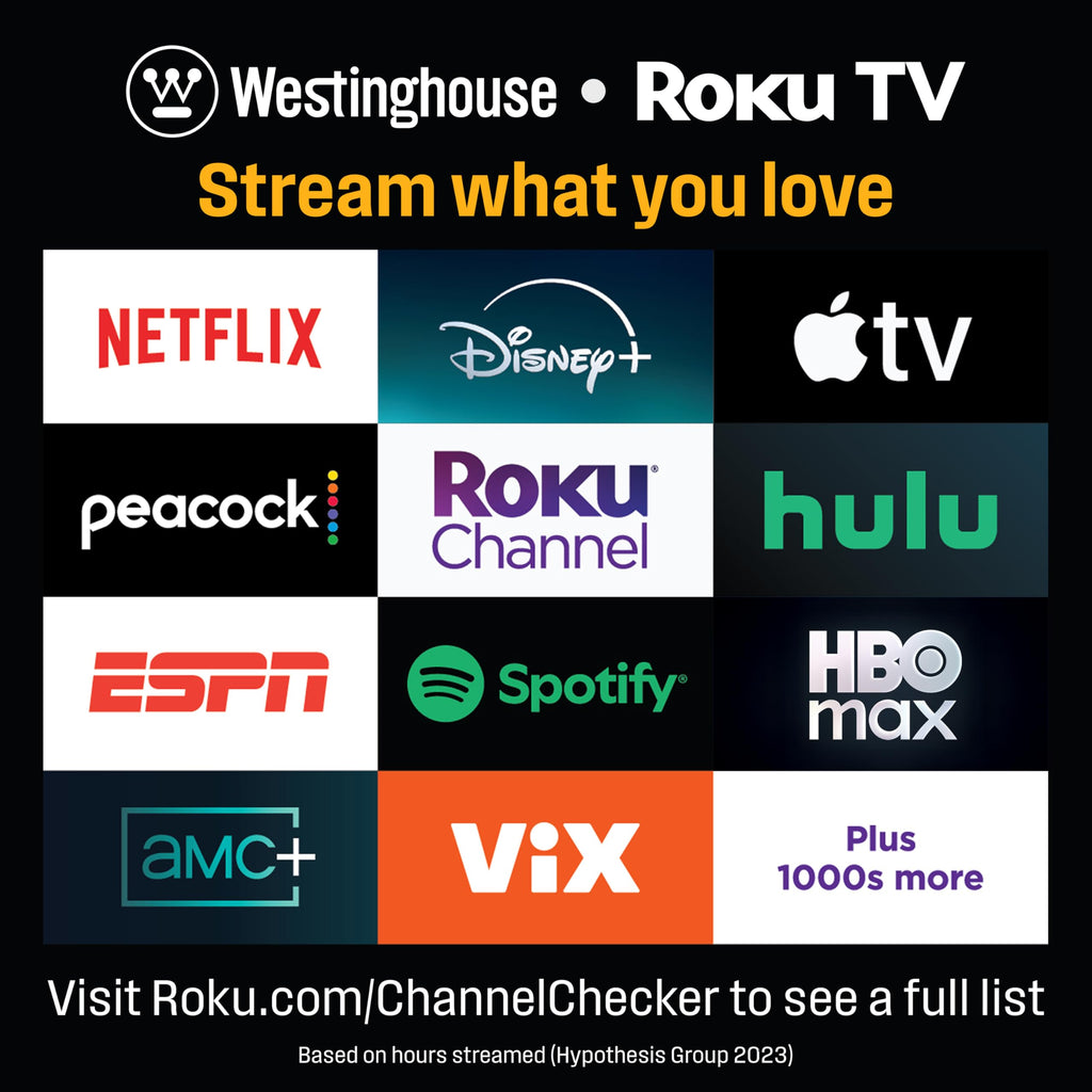 Westinghouse Roku TV - 40 Inch Smart TV, FHD QLED Television w/Dolby Digital+, Wi-Fi & Mobile App Connectivity, Flat Screen, Bluetooth, Compatible w/Apple AirPlay, Alexa, & Google Assistant