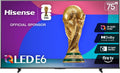 Hisense 75" E6 Cinema Series Hi-QLED 4K UHD Smart Fire TV (75E6QF) - AI Light Sensor, Dolby Vision Â· Atmos, Voice Remote with Alexa, Motion Rate 120, HDR 10+ Adaptive, Game Mode Plus