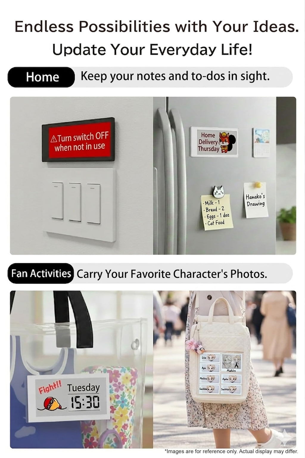 [Santek] EZ Sign NFC E-Paper Display â No Battery, Ultra-Thin 0.13â, Rewritable 4-Color Digital Display, App-Controlled (iOS/Android/PC), IP65 (Silver, 2.9" 6pcs, No Stand and Clip Included)