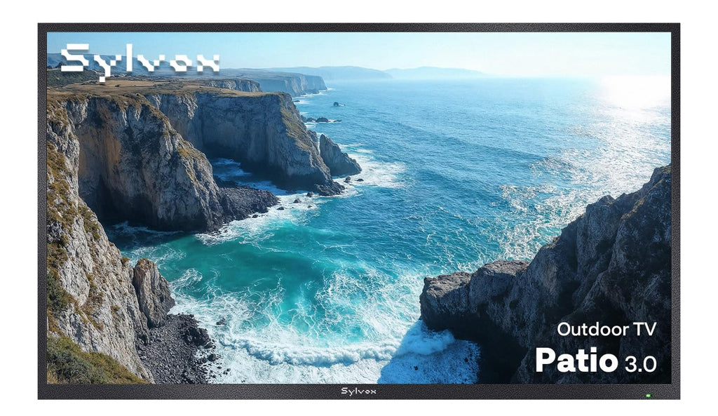 SYLVOX 75" QLED Outdoor TV, Smart Google TV, Anti-Glare 4K UHD, Dolby Atmos