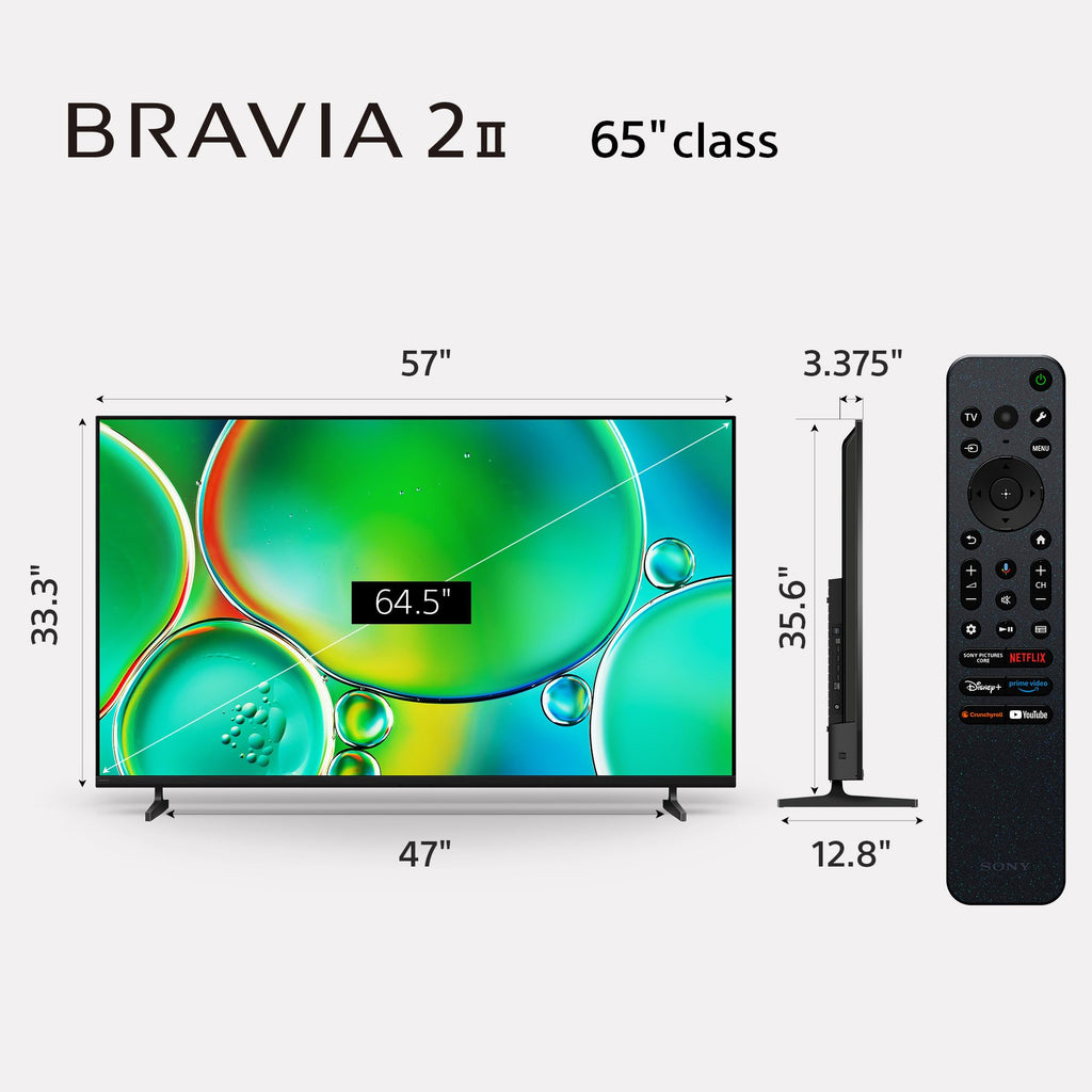 Sony 55 Inch BRAVIA 2 II LED 4K HDR Smart Google TV (K-55S20M2)