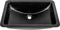 Monarch Abode Bathroom Sink â 21-Inch Venitian Dual Mount Undermount or Drop In Bathroom Sinks, Bathrooms Hand Hammered Matte Black Aluminum Vanity Sink for Countertop, Powder Room, Bath, or Restroom