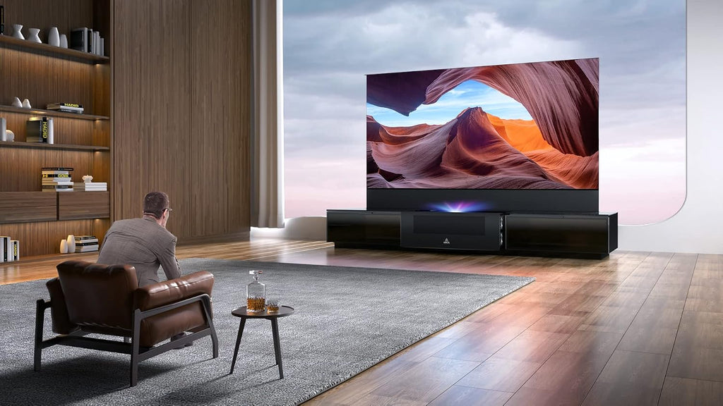 AWOL VISION 100â 4K 3D Vanish TV with Smart Cabinet VTV-100