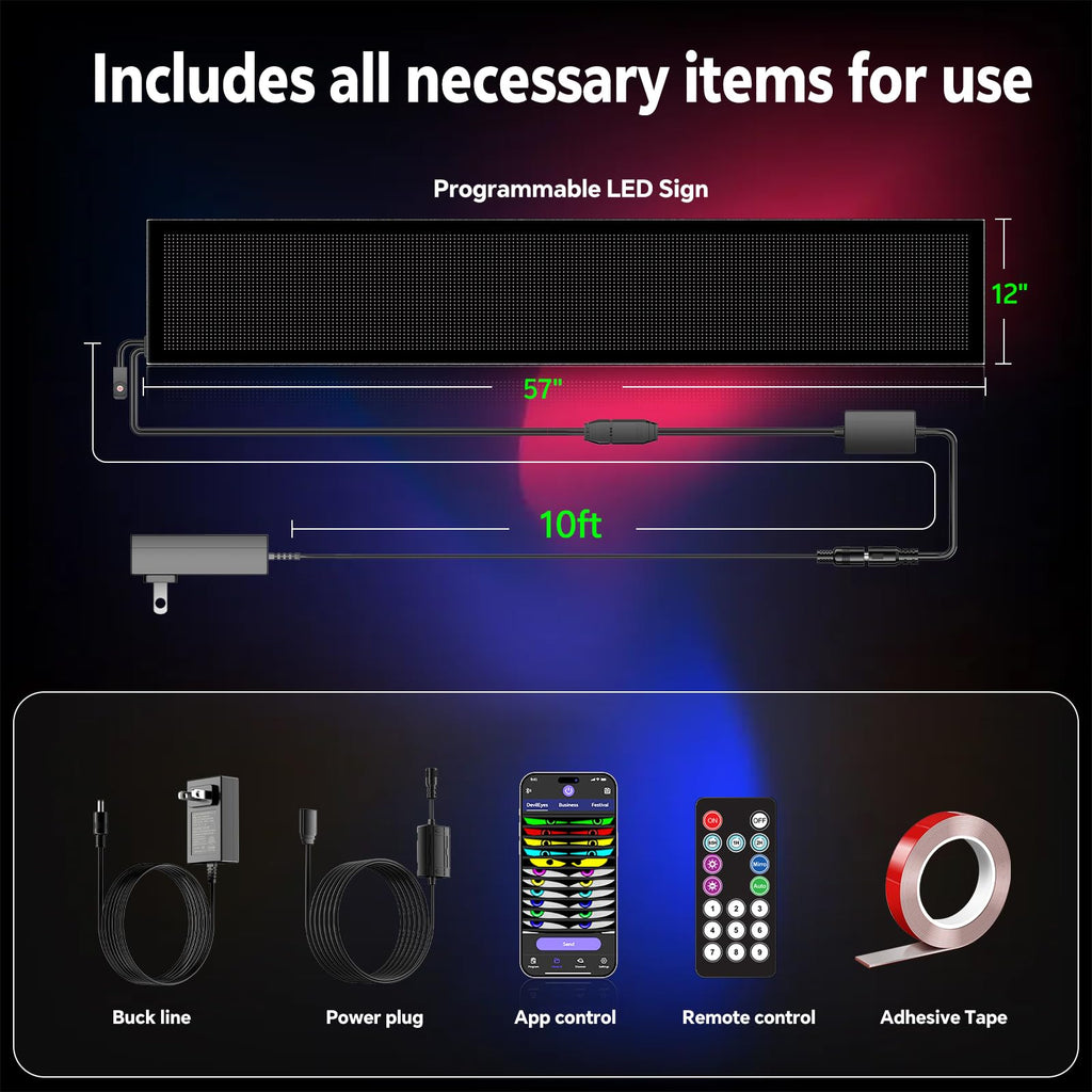 LED signs for business,APP control DIY text,LED window ads display screen