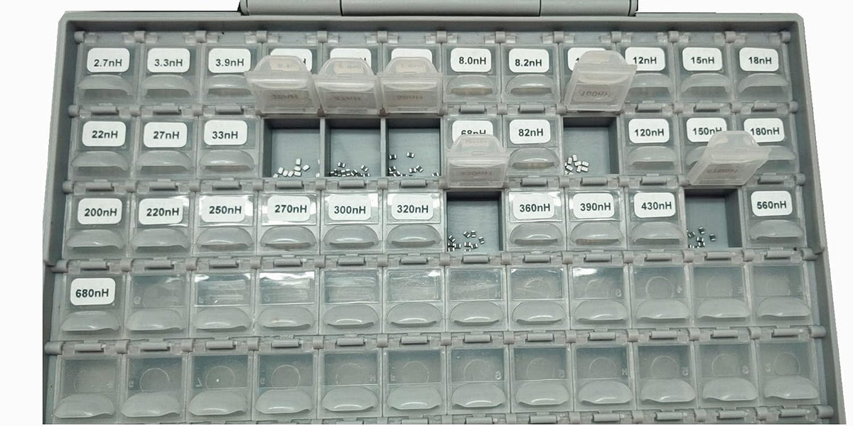 AideTek 37 Values 0805 Size 10PC/Value Inductor Kit 5% 2.7nH - 910nH