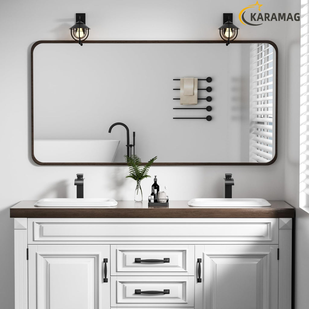 Small Bathroom Vessel Sink 16.7'' x 12.6'' Semi Recessed Bathroom Sink Rectangular Drop-in Vanity Sink with Overflow White Ceramic Modern Art Basin