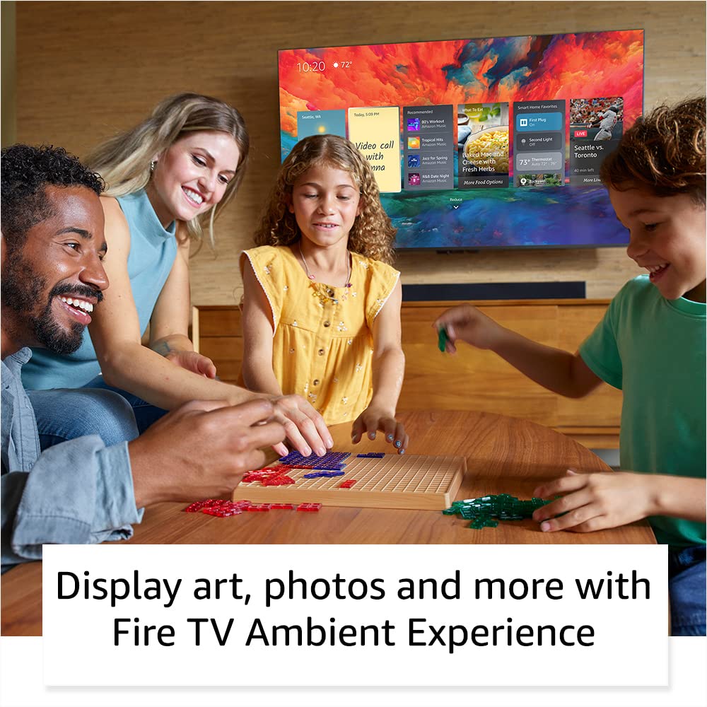 Amazon Fire TV 50" Omni QLED Series 4K UHD smart TV, Dolby Vision IQ, Fire TV Ambient Experience, local dimming, hands-free with Alexa