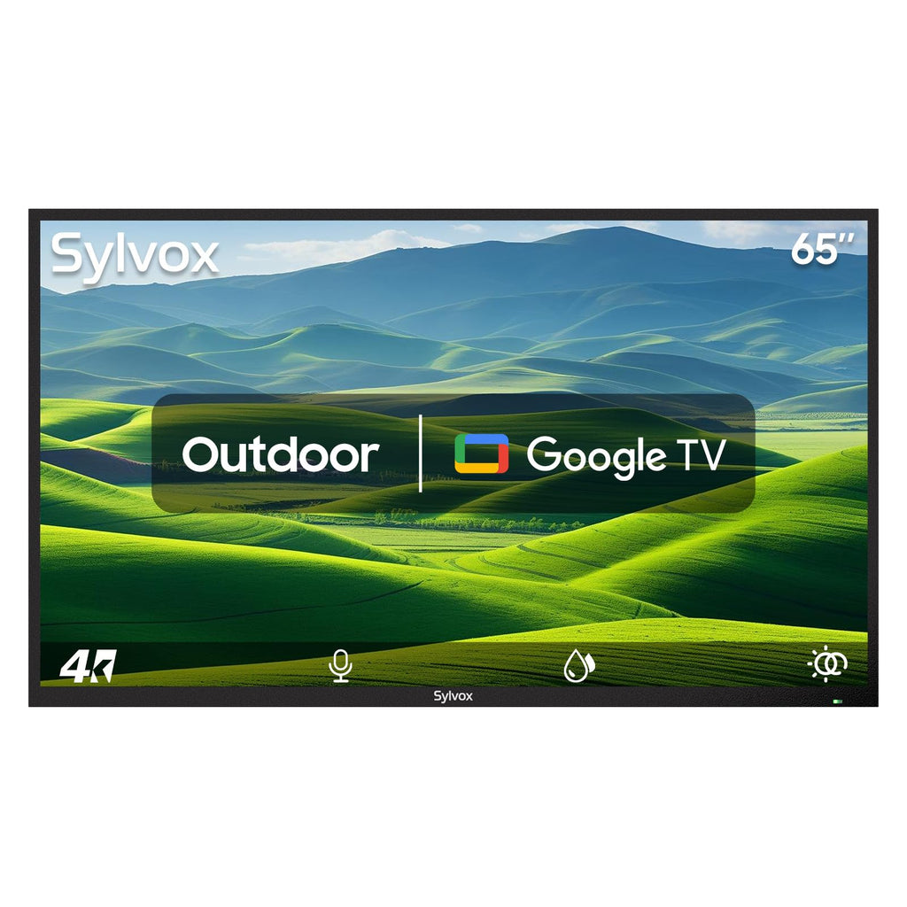 SYLVOX 43 Inch Outdoor TV, Weatherproof Google TV, IP56 Waterproof TVs