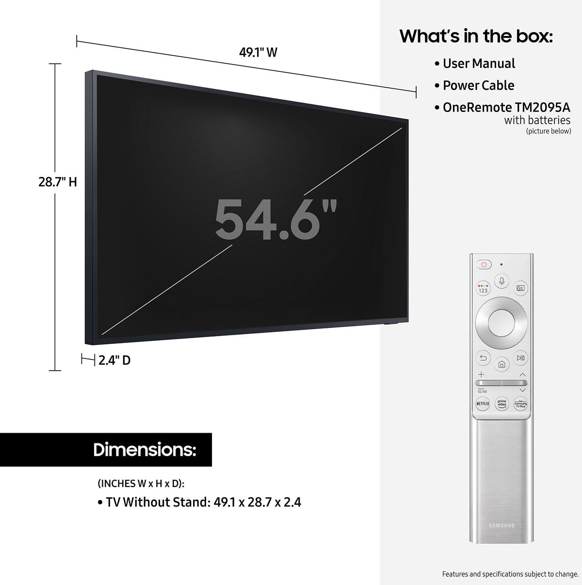 SAMSUNG 75-Inch Class QLED 4K The Terrace Full Sun Outdoor, Direct Full Array 16x, Weather Resistant, Wide Viewing Angle, Anti-Glare Smart TV w/ Alexa Built-In (QN75LST9TAFXZA, Latest Model)