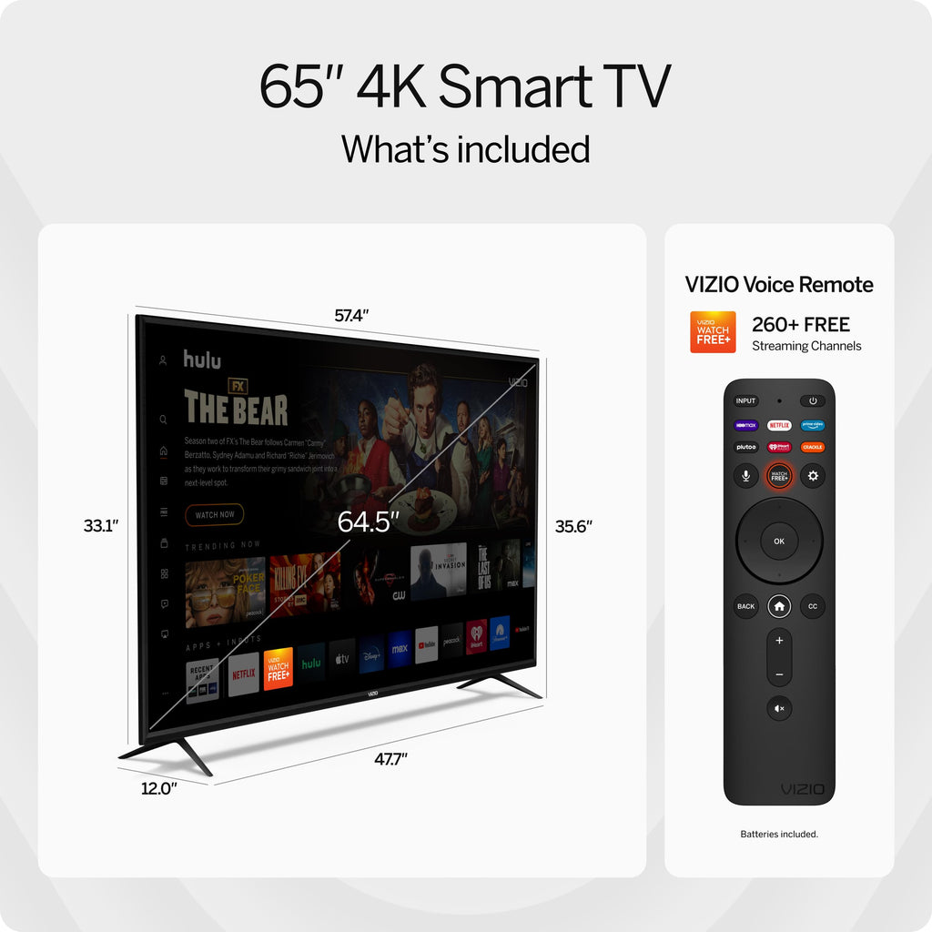 VIZIO 50-Inch V-Series 4K UHD LED Smart TV with Voice Remote, Dolby Vision, HDR10+, Alexa Compatibility, 2022 Model