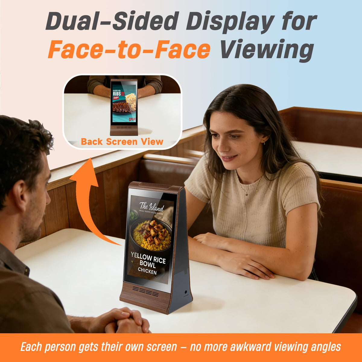 WeADS 868PX Dual-Sided 8" Interactive Digital Signage