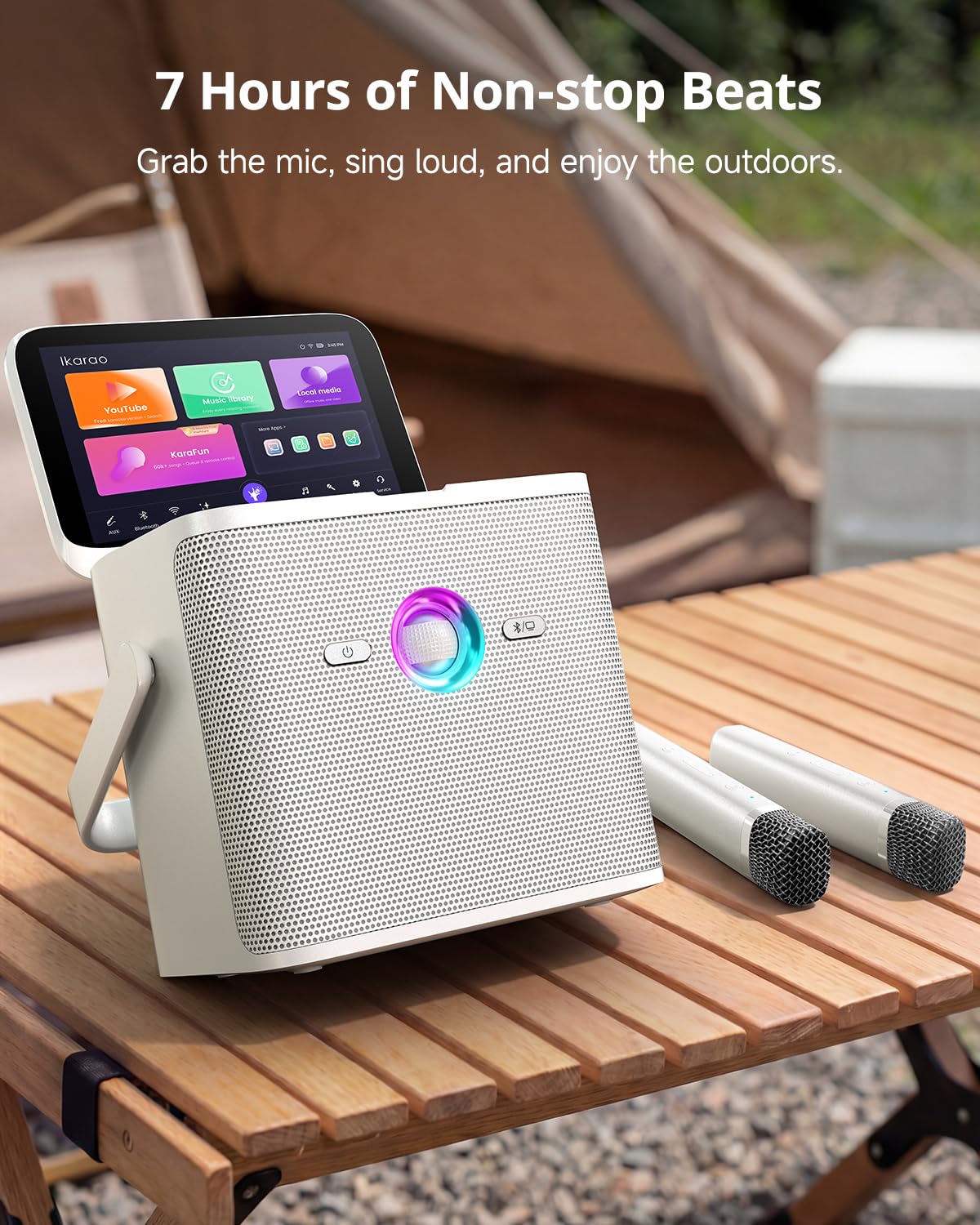 Ikarao Karaoke Machine with Lyrics Display, Professional Karaoke System