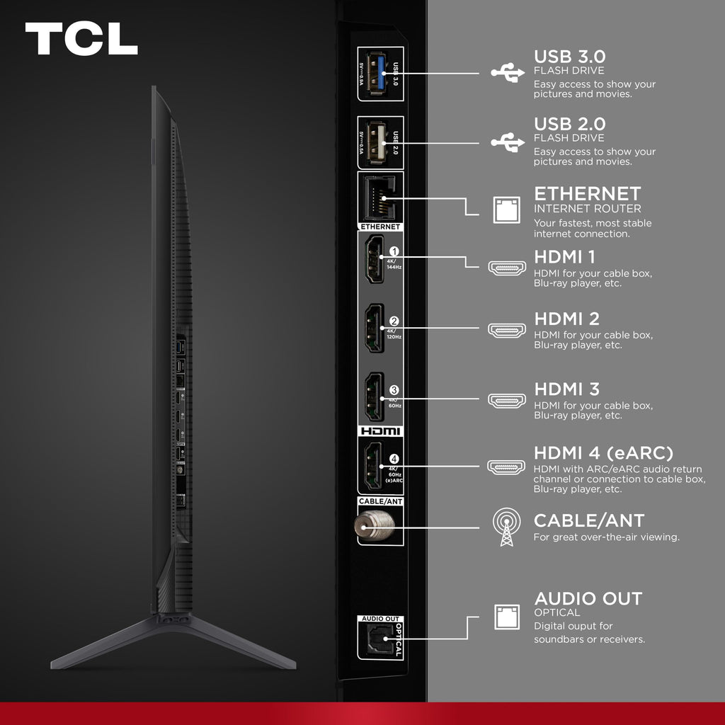 TCL 65-Inch QM64L Series | Mini LED QLED 4K HDR Gaming TV for Sports & Movies | 65QM64L, 2026 | 144Hz VRR, Dolby Vision Atmos, Alexa+ Voice Remote, Amazon Exclusive Smart Fire TV