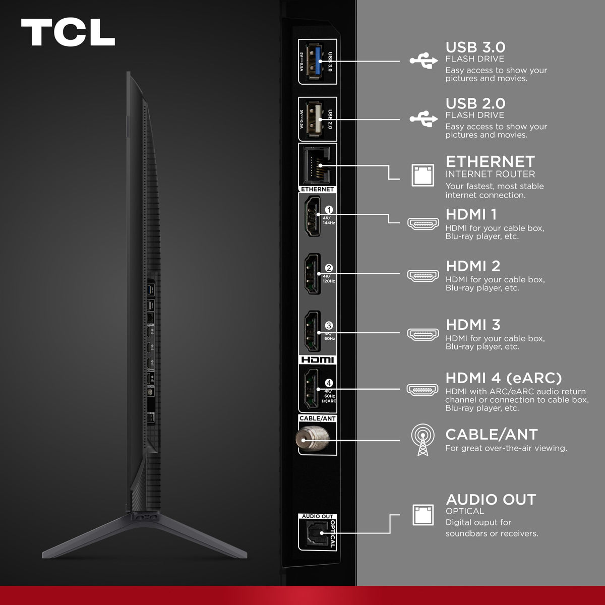 TCL 65-Inch QM64L Series | Mini LED QLED 4K HDR Gaming TV for Sports & Movies | 65QM64L, 2026 | 144Hz VRR, Dolby Vision Atmos, Alexa+ Voice Remote, Amazon Exclusive Smart Fire TV