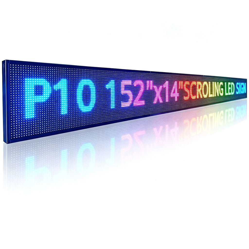 Led Sign Outdoor Programmable Scrolling Digital Open Neon P6 40''x17''