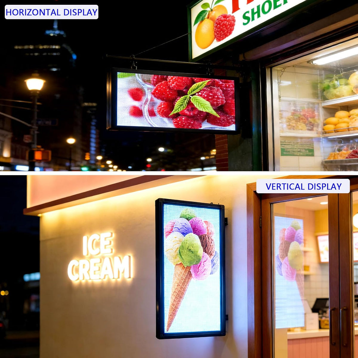 HS P6 40''x17'' Led sign Outdoor Digital Open Neon Programmable Scrolling