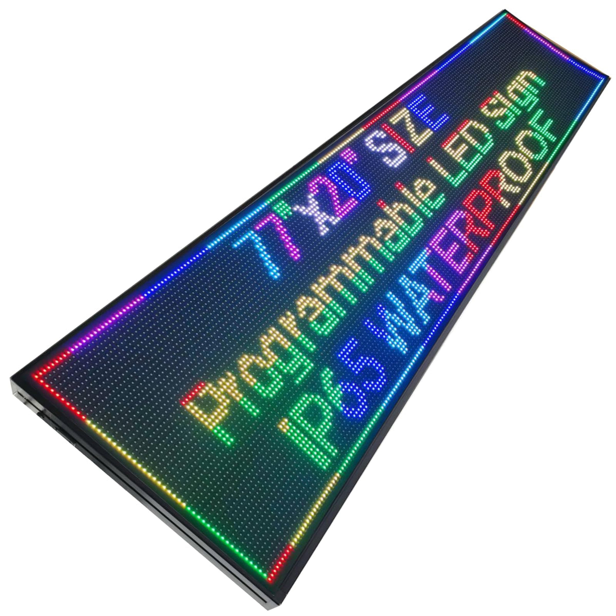 P10 Programmable LED SIGN 40"Ã8" Scrolling LED Display, High Brightness & IP65 Waterproof Indoor Outdoor Digital Signage led screen, Open Signs Welcome Sign for Store Business Advertising