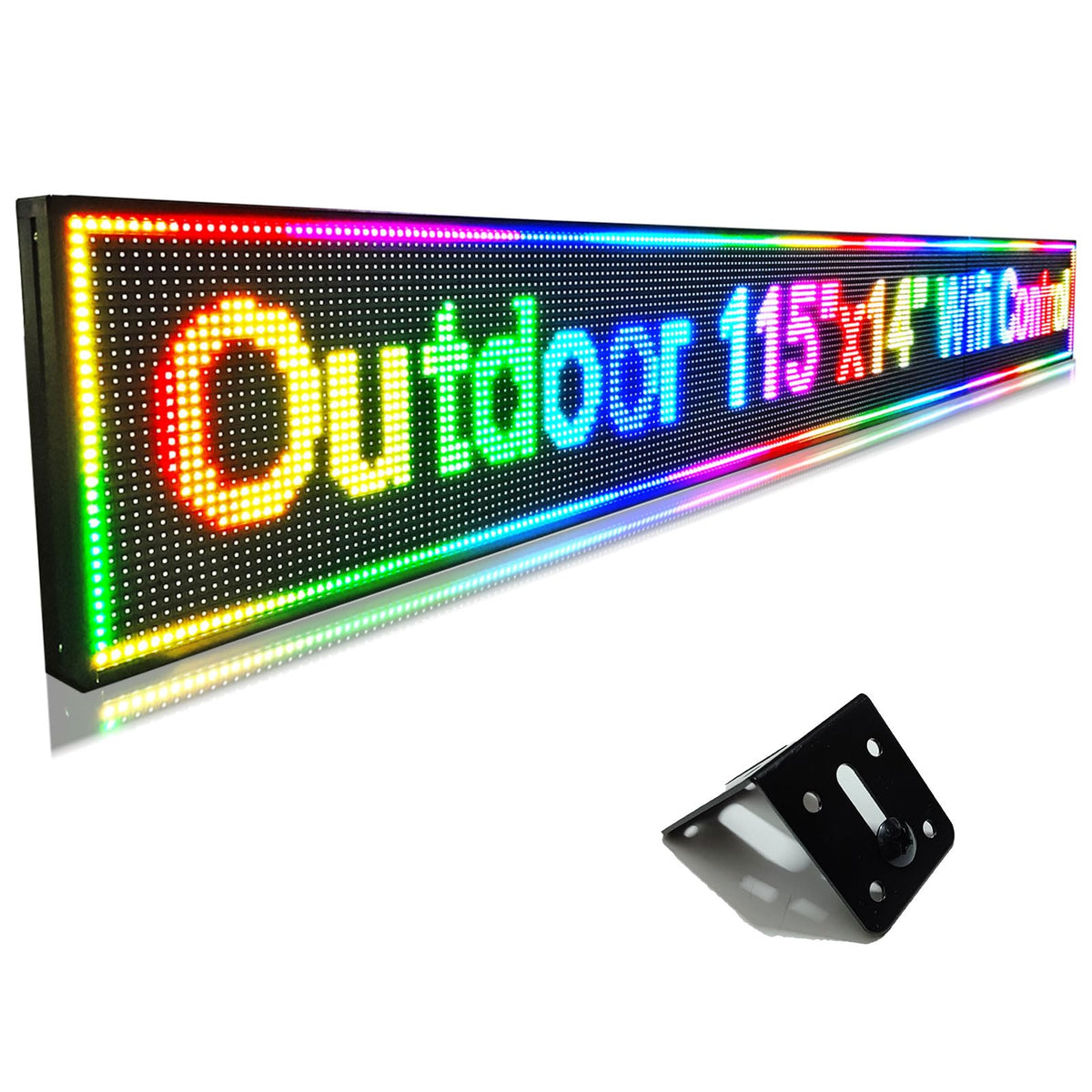 HS P10 77''x14'' Led sign Outdoor Digital Open Neon Programmable Scrolling