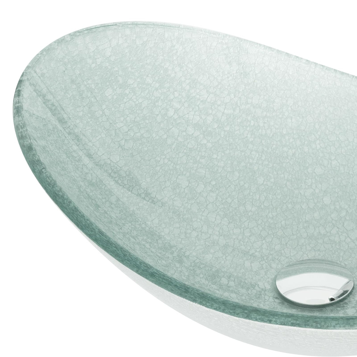 YOURLITE Bathroom Artistic Vessel Sink, Tempered Glass Countertop Bowl Sink