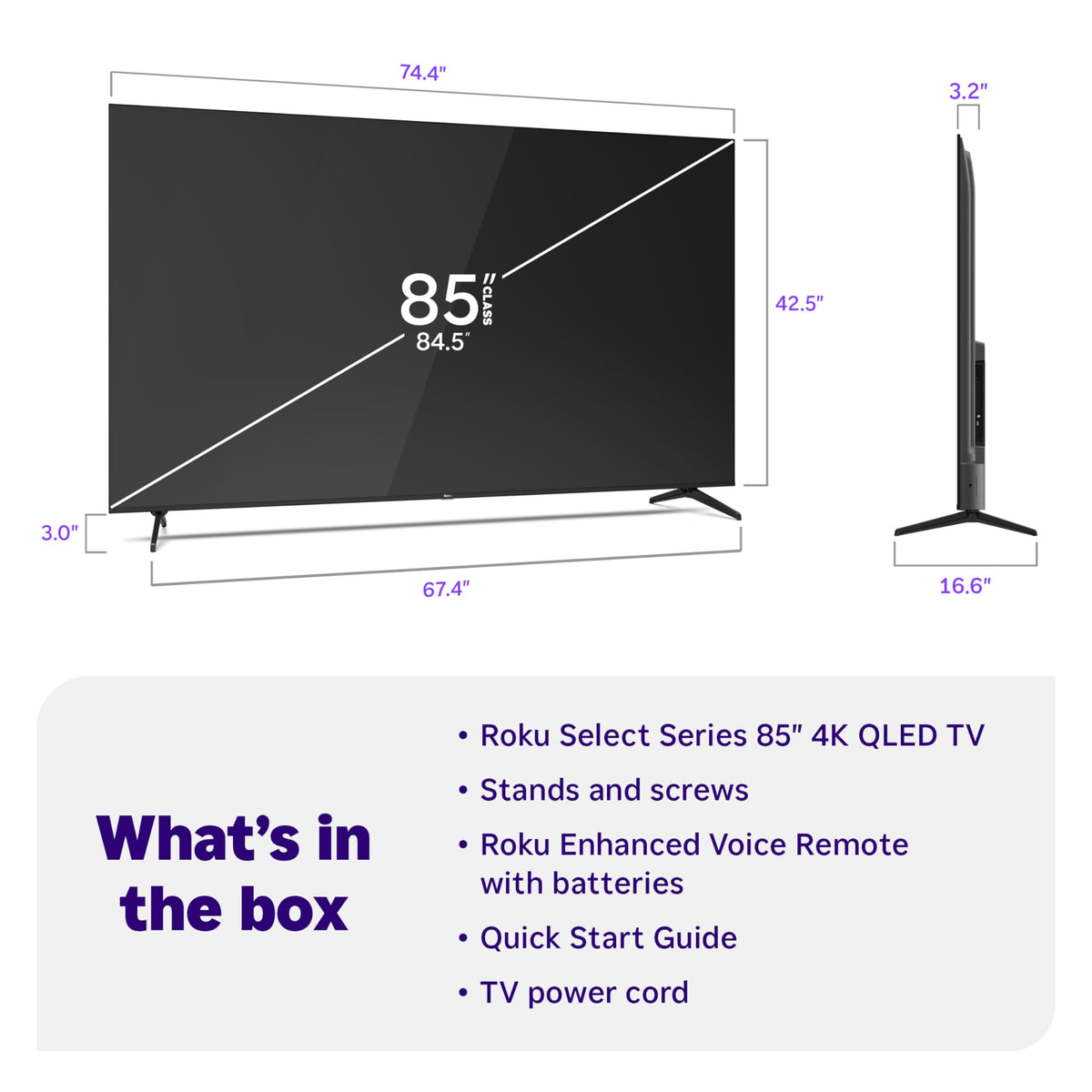 Roku 43-Inch Select Series Smart TV 2026-4K (2160p) HDR TV - RokuTV