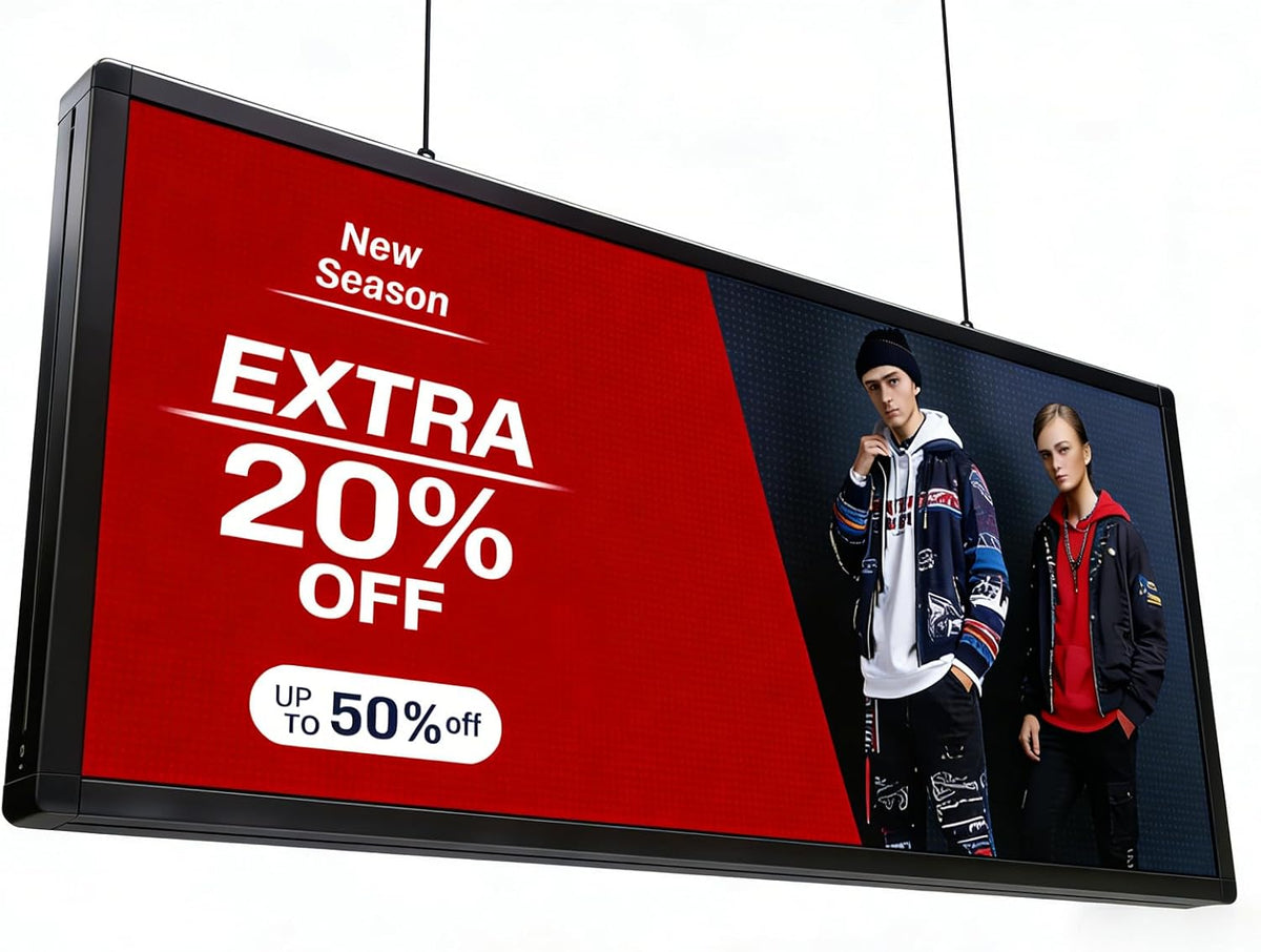P5 Images Video Led Signs LED Display,IP65 Waterproof Outdoor Programmable Scrolling LED Sign, WIFI & USB Control, Adjustable Brightness & High Resolution, Digital Display Board Electronic Store Signs for Business Adversting