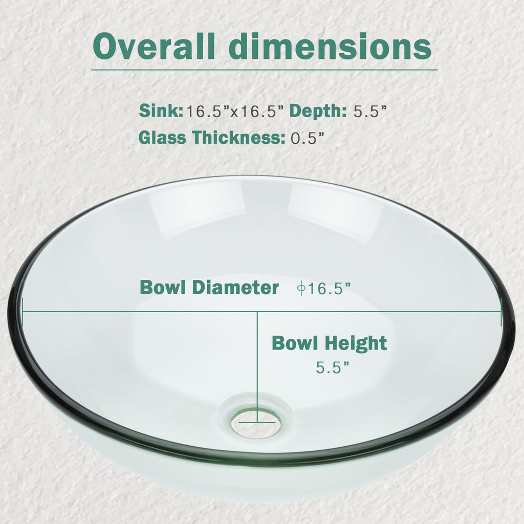 Design Vessel Sink Concrete Bathroom Sink above Counter Small Vessel Sink Bathroom Sink Bowl Countertop Modern Sinks with Faucet and Drain Combo 15.7" Round Gray