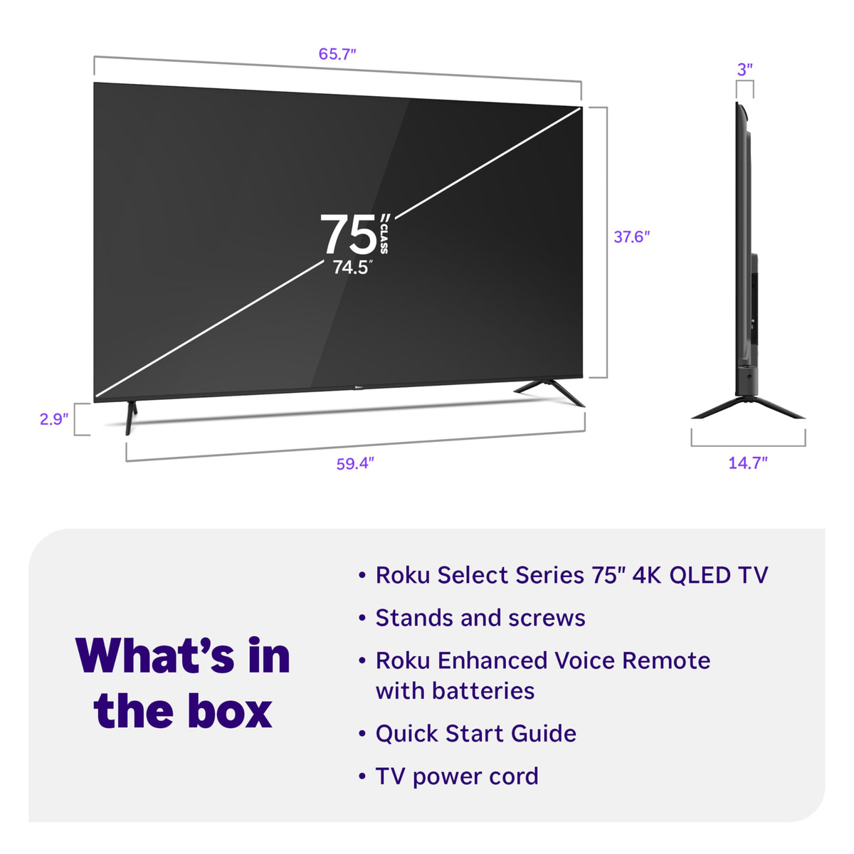 Roku 43-Inch Select Series Smart TV 2026-4K (2160p) HDR TV - RokuTV