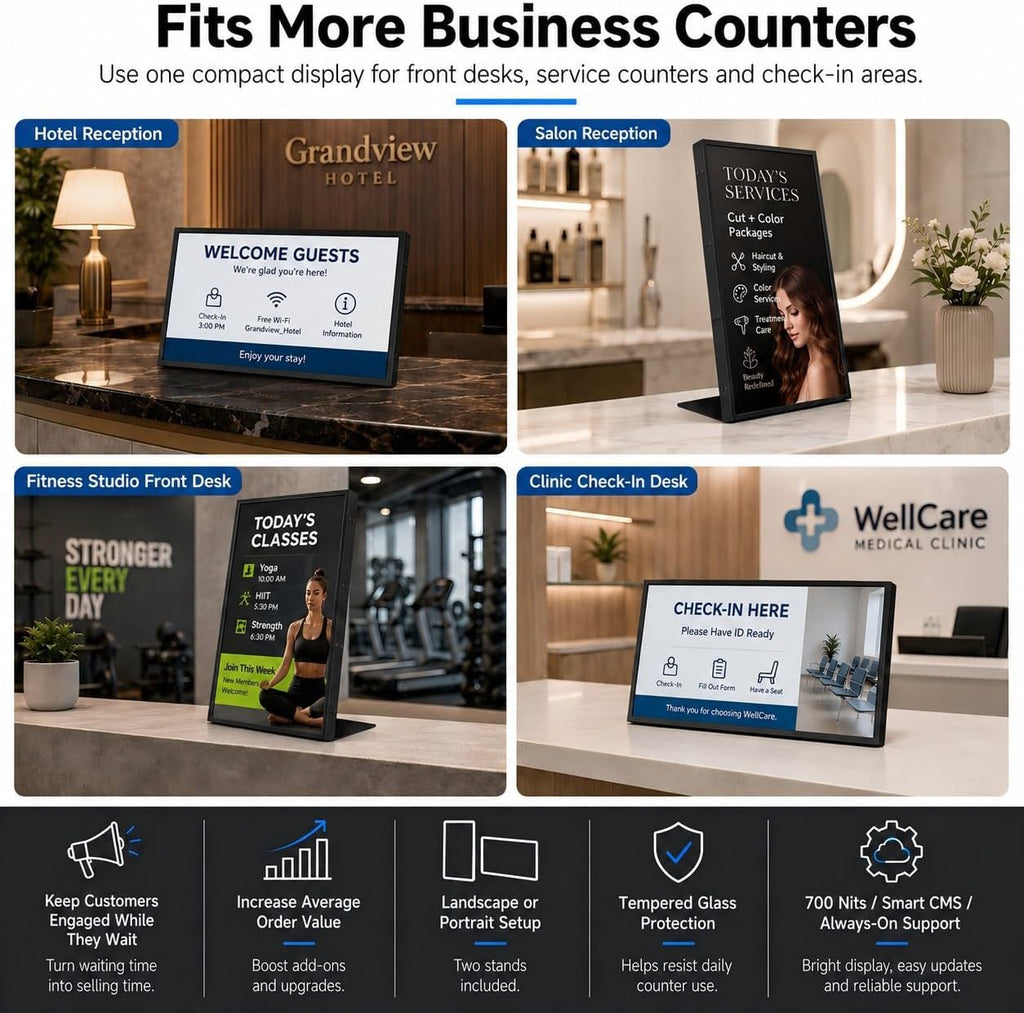 18.5" Countertop Digital Signage Display