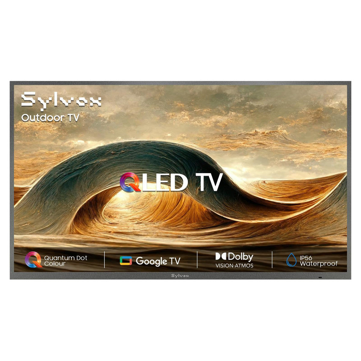 SYLVOX Outdoor TV, 55 inch Smart Waterproof Outdoor TV, 4K UHD Weatherproof