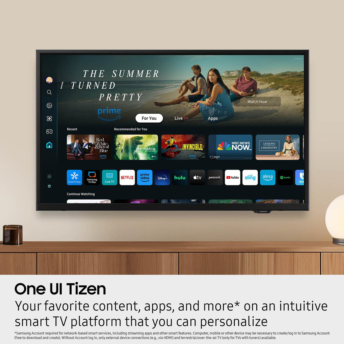 SAMSUNG 32-Inch Class Full HD F6000 Smart TV (2025 Model) HDR, Object Tracking Sound Lite, Knox Security, One UI Tizen, Smart TV