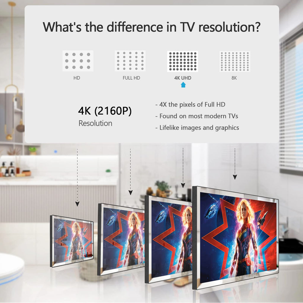 Soulaca 55 inches Smart Waterproof Mirror TV 4K UHD webOS Built-in ATSC DTV Tuner Voice Control, Large Bathroom & Indoor Hotel Resort Television Wall-Mount Big Screen Pool