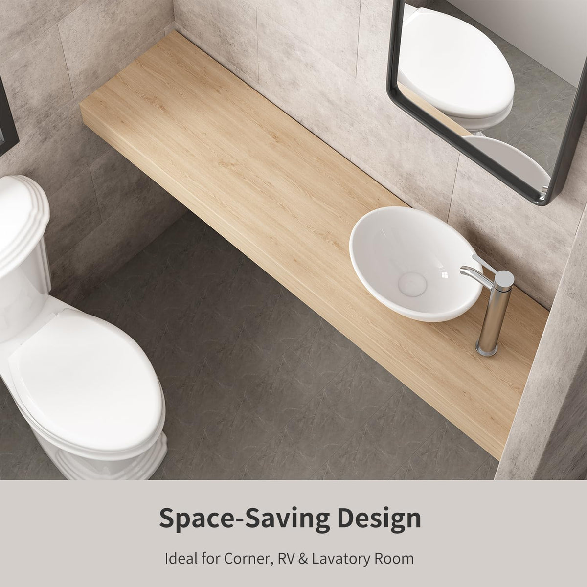 Large Bathroom Vessel Sinks: 24â³x14â³ Oval Bathroom Sink Bowl, Countertop Bathroom Sinks Ceramic Bathroom Vanity Sink Modern Vessel Sinks for Bathrooms