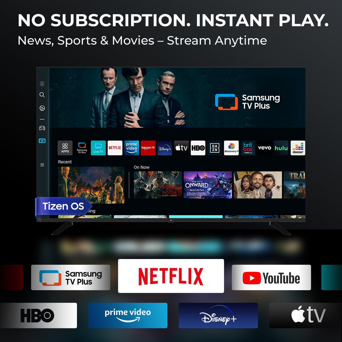 FPD 40-inch Smart TV, 1080p Full HD Google TV, HDR10, Dolby Audio (CG40-P3)