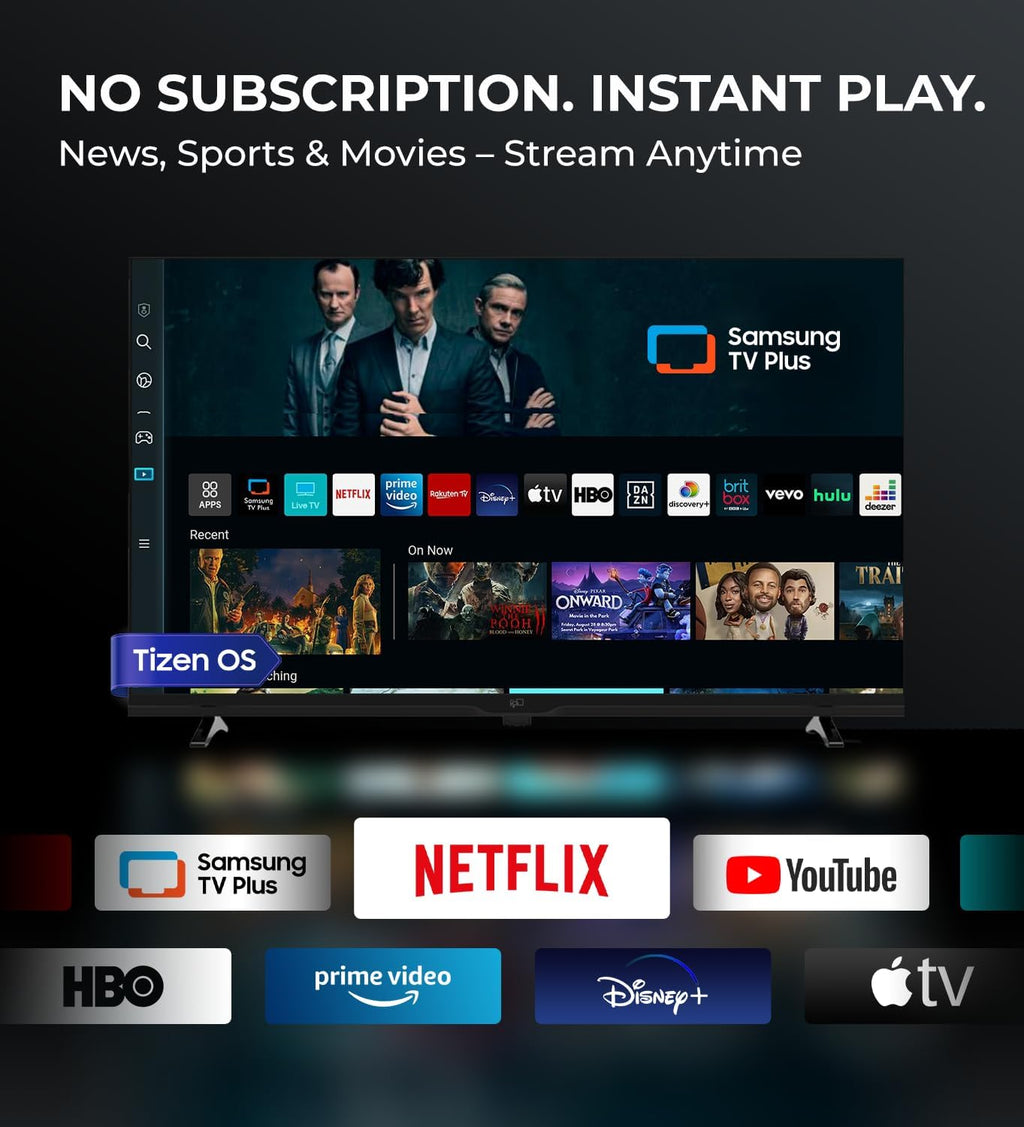 FPD 43 Inch 1080p FHD Smart TV Powered by Tizen OS Flat Screen Television