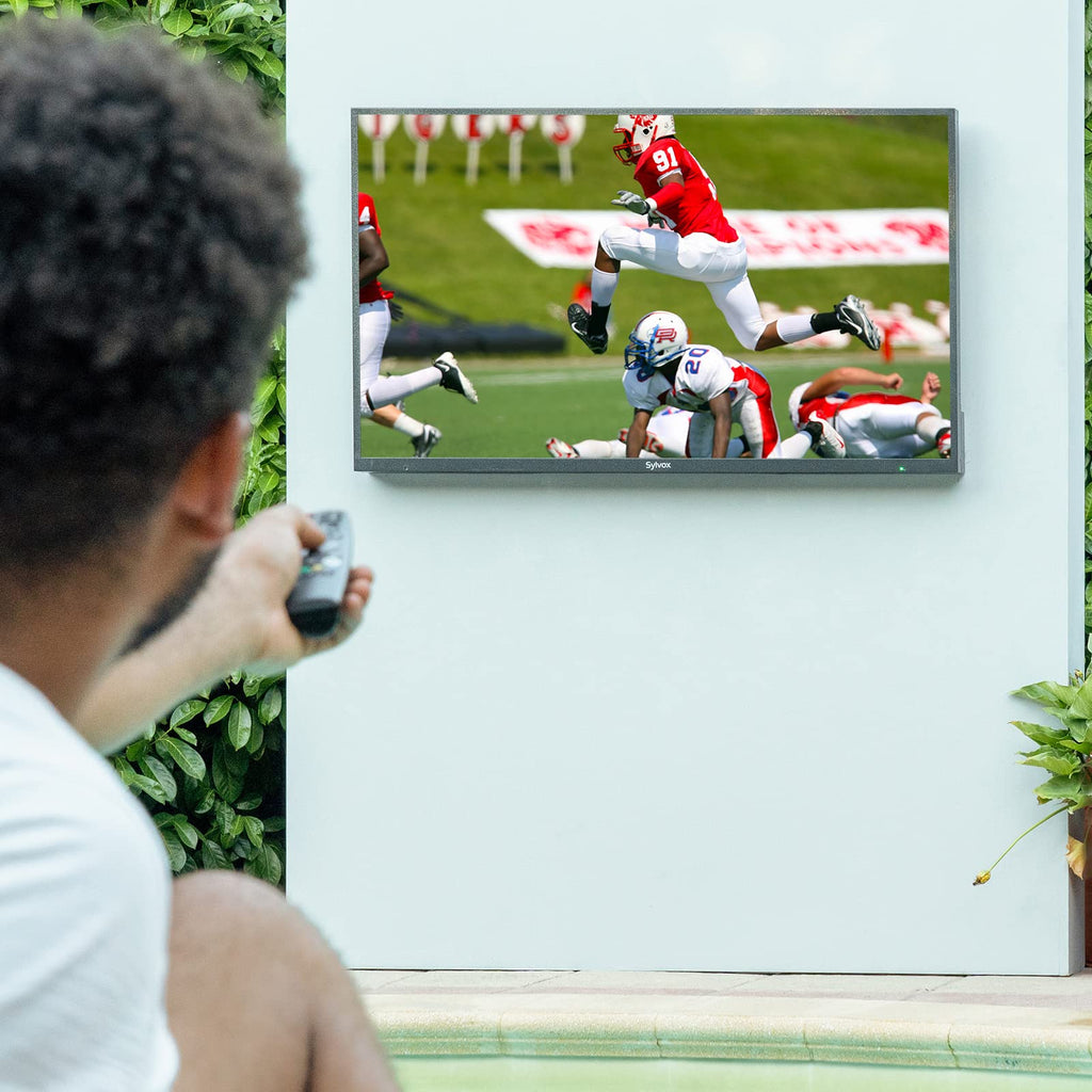 SYLVOX 43 Inch Outdoor TV, Weatherproof Google TV, IP56 Waterproof TVs