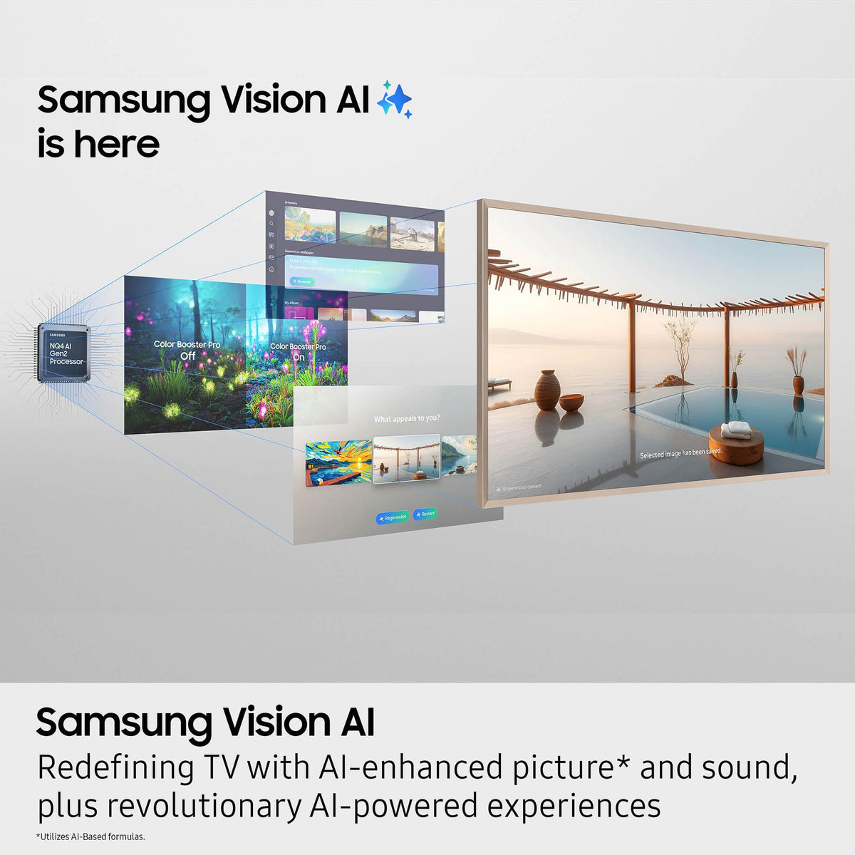 Samsung 32-Inch Class QLED The Frame LS03C Series, 1080p Resolution, Quantum HDR, Art Mode, Anti-Reflection Matte Display, Slim Fit Wall Mount Included, Smart TV w/Alexa Built-in (QN32LS03CB)