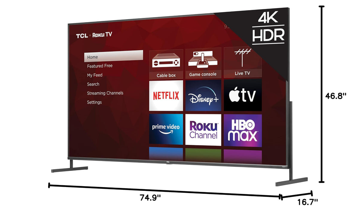 TCL 55" Class 4-Series 4K UHD HDR Smart Roku TV â 55S435, 2021 Model