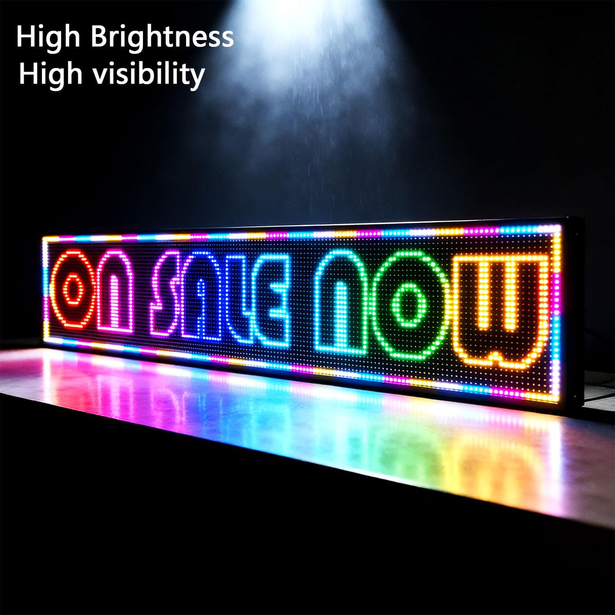 Led Sign Outdoor Programmable Scrolling Digital Open Neon P10 39''x14''