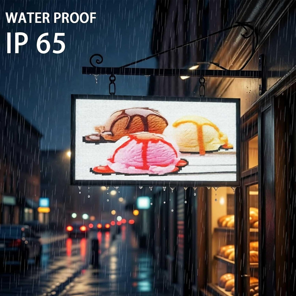 HS P6 40''x17'' Led sign Outdoor Digital Open Neon Programmable Scrolling