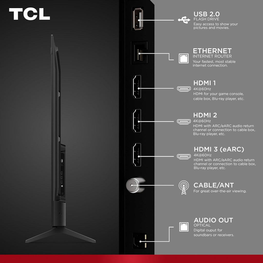 TCL 75-Inch Class R7D Series 4K UHD HDR Roku Smart TV | Game Accelerator 120, FullView Bezel-Less Design | Television for Living Room & Home Theater (75R7D, 2026) Streaming Live News, Sports & Movies