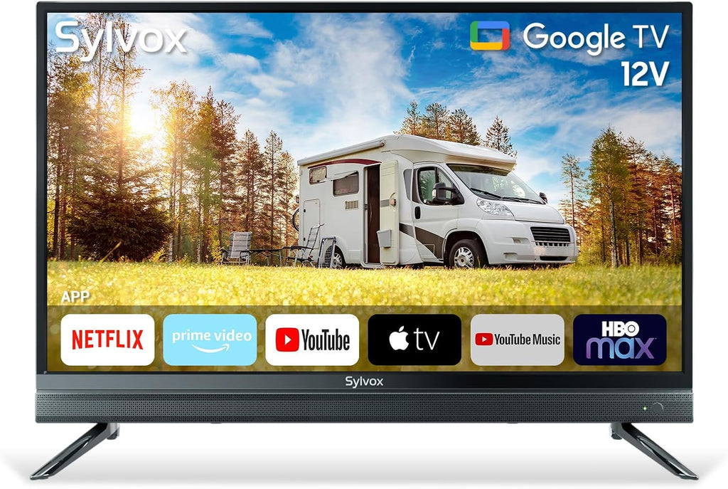 SYLVOX 32 inch RV TV, 12V TV for RV Camper, 1080P Smart TVs Flat Screen