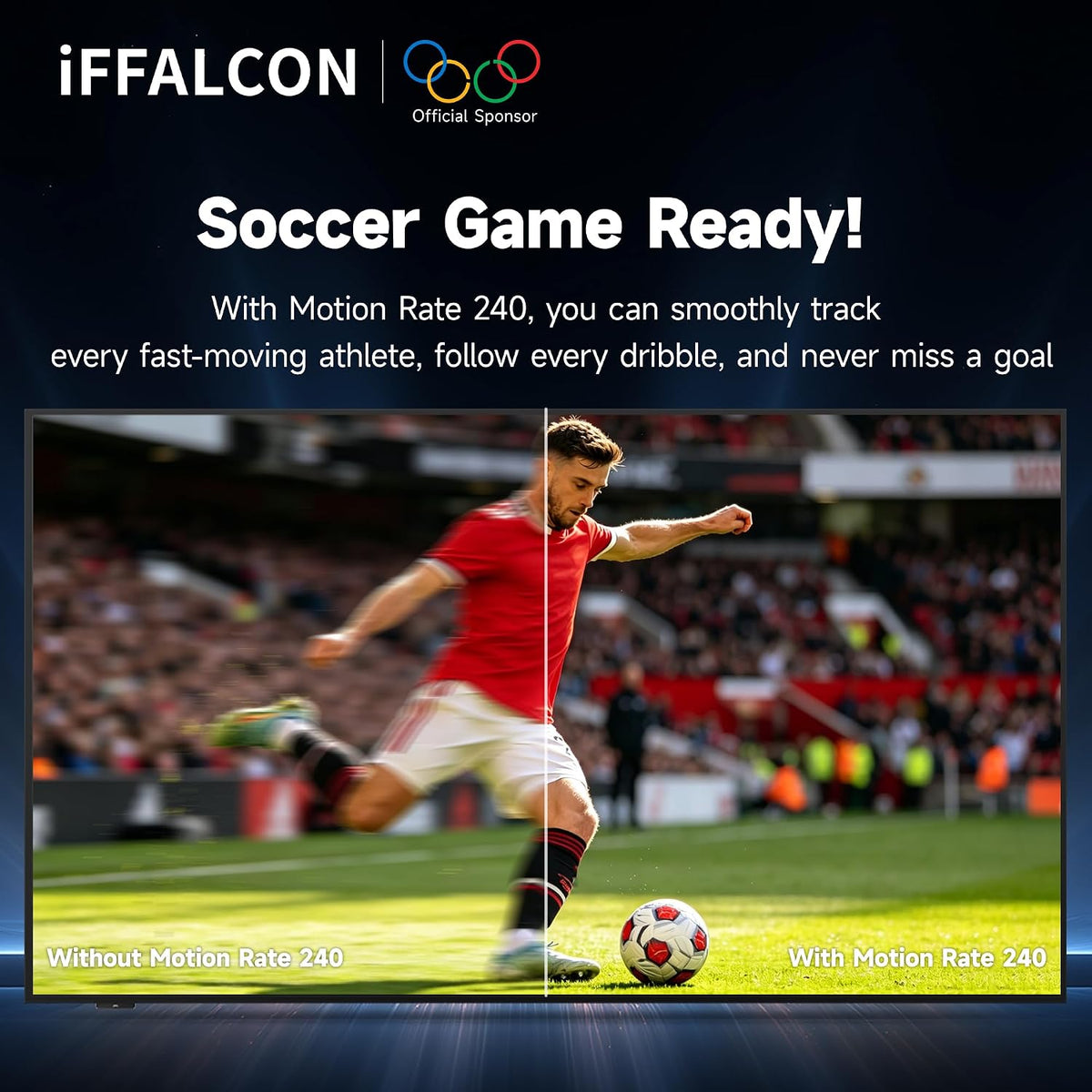 iFFALCON 65-Inch Class QLED 4K F75 Smart TV, Ultra-Slim 1.1'' Floating Picture Frame TV, Seamless Wall-Mount Installation | Dolby Vision IQ, 144Hz, Google TV, Alexa | Works w/Legacy Devices