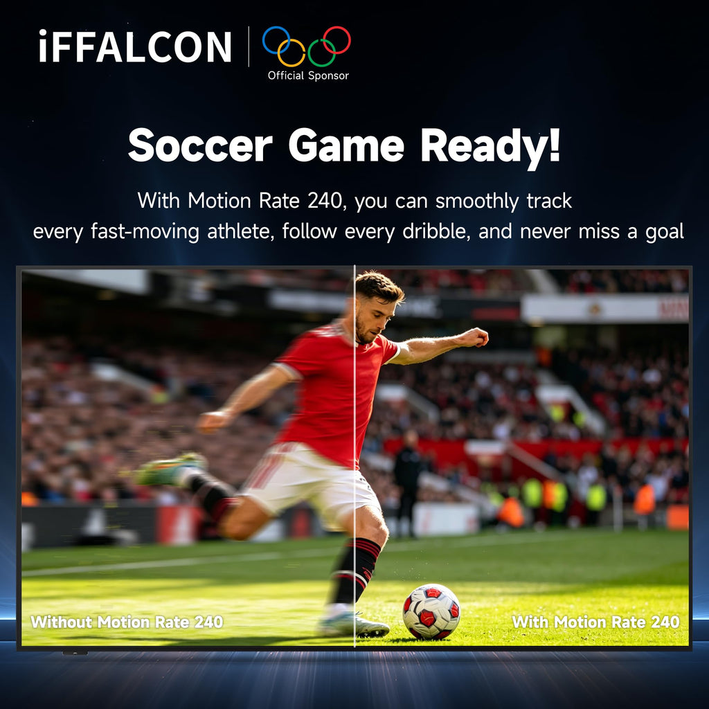 iFFALCON 65-Inch Class QLED 4K F75 Smart TV, Ultra-Slim 1.1'' Floating Picture Frame TV, Seamless Wall-Mount Installation | Dolby Vision IQ, 144Hz, Google TV, Alexa | Works w/Legacy Devices